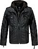 Brandit Black Rock, synthetic leatherjacket