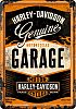 Nostalgic Art Harley-Davidson Garage, metalen ansichtkaart