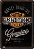Nostalgic Art Harley-Davidson - Genuine Logo, panneau en fer-bla