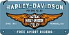 Nostalgic Art Harley-Davidson - Logo Blue, decorative sign