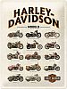 Nostalgic Art Harley-Davidson - Model Chart, Blechschild