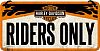 Nostalgic Art Harley-Davidson - Riders Only, dekorativt tegn