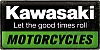 Nostalgic Art Kawasaki - Motorcycles, znak blaszany