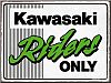 Nostalgic Art Kawasaki - Riders Only Ninja, imán