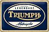 Nostalgic Art Triumph - Legendary Motorcycles, sinal de lata