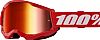 100 Percent Strata 2 Red, Crossbrille verspiegelt