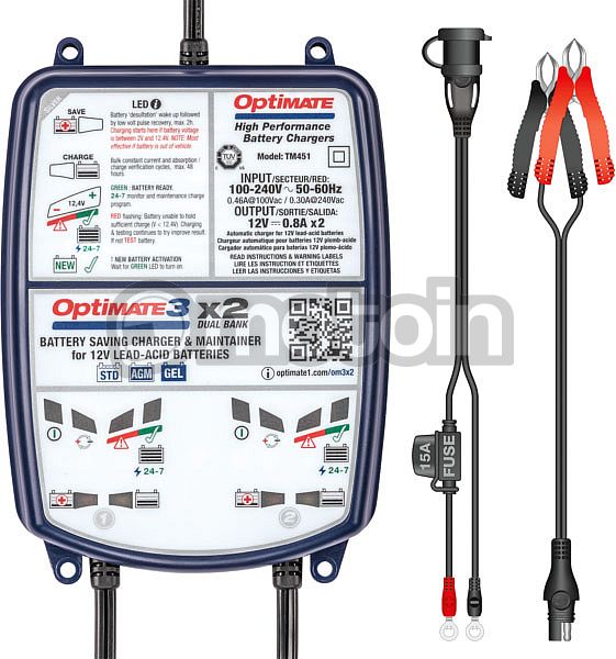 TecMate - Câble de batterie permanent Optimate O-8