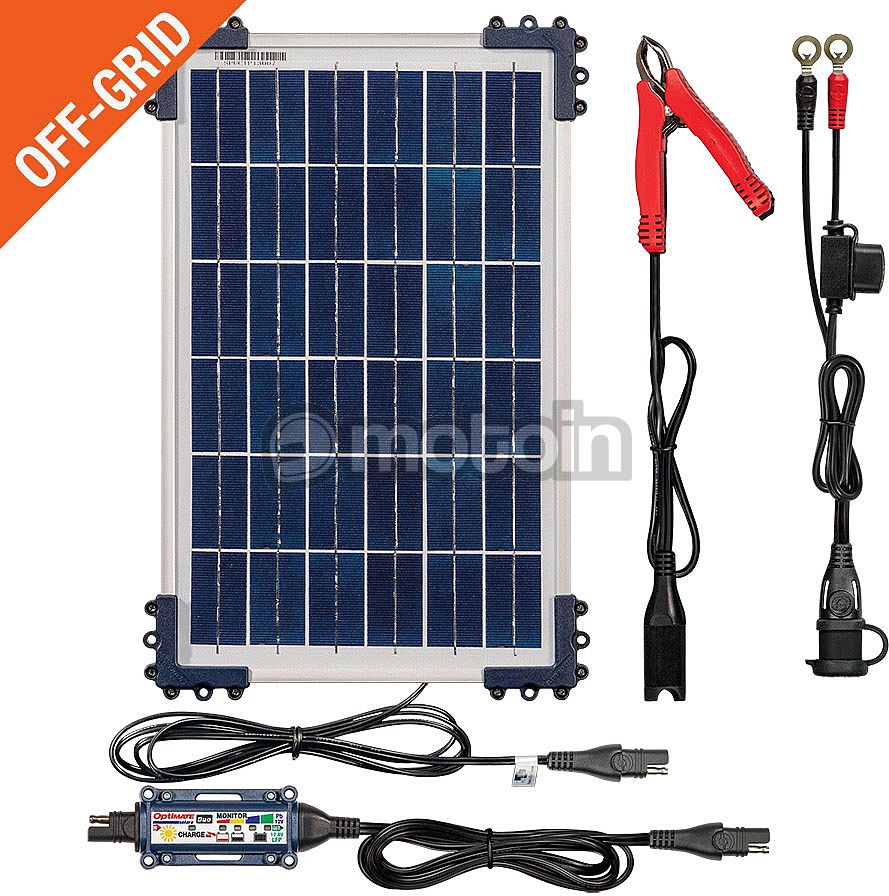 Tecmate Optimate Solar Duo + 10W Solar P, chargeur solaire