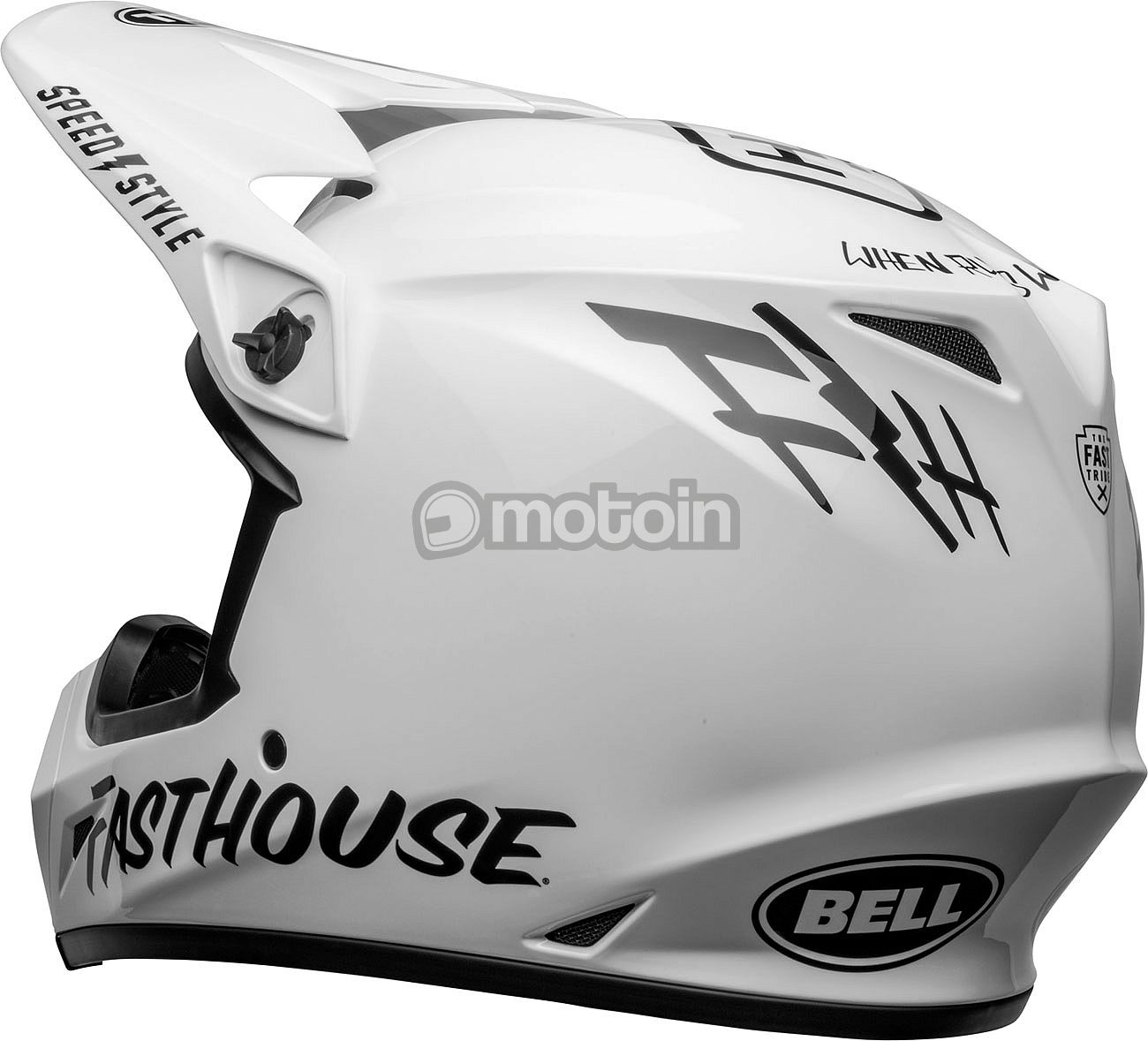 Cross Enduro Motorradhelm Bell MX-9 MIPS FASTHOUSE Schwarz Matt Grau Online-Verkauf  