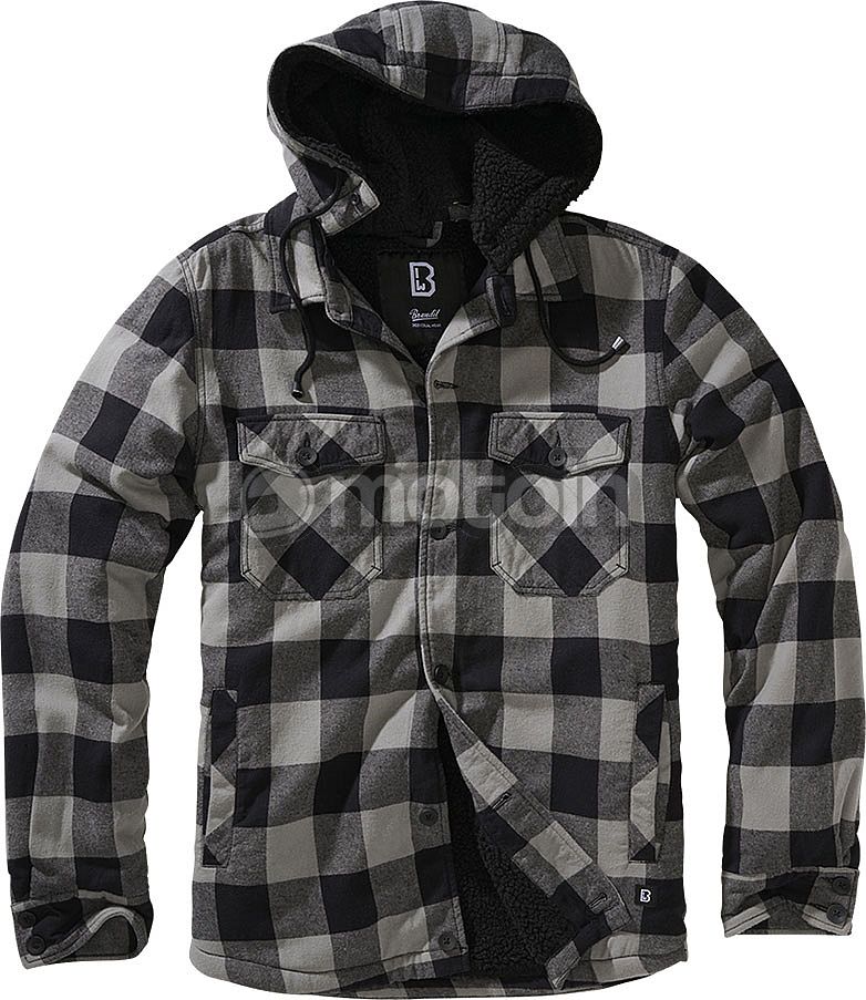 Winter, Lumberjack hoodie Brandit zip