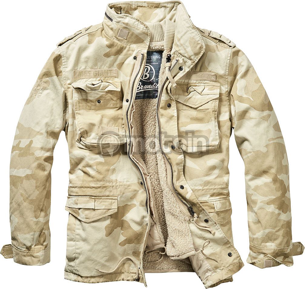 Brandit señores chaqueta cazadora cazadora de transición chaqueta de cuello redondo beige M 