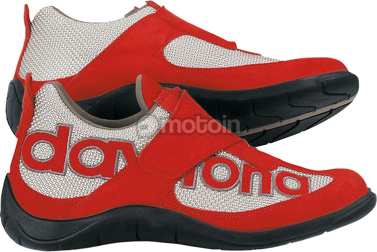 Daytona "Moto Fun" Schuhe in Rot-Silber Größe 38 für Freizeit und Büro Shoes 