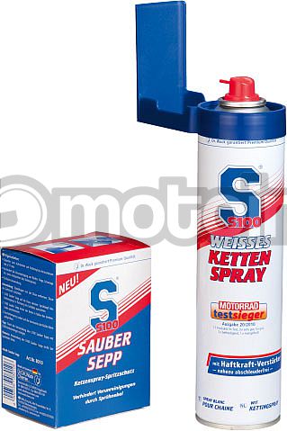 S100 Sauber Sepp, Paraspruzzi spray per catene