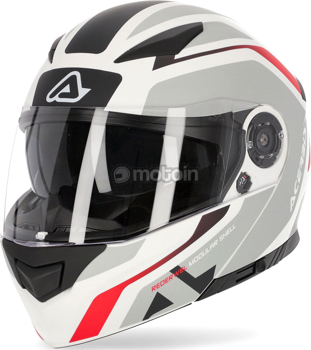 Motorcycle Helmets Helmet Acerbis Serel Black Matte Red Acerbis