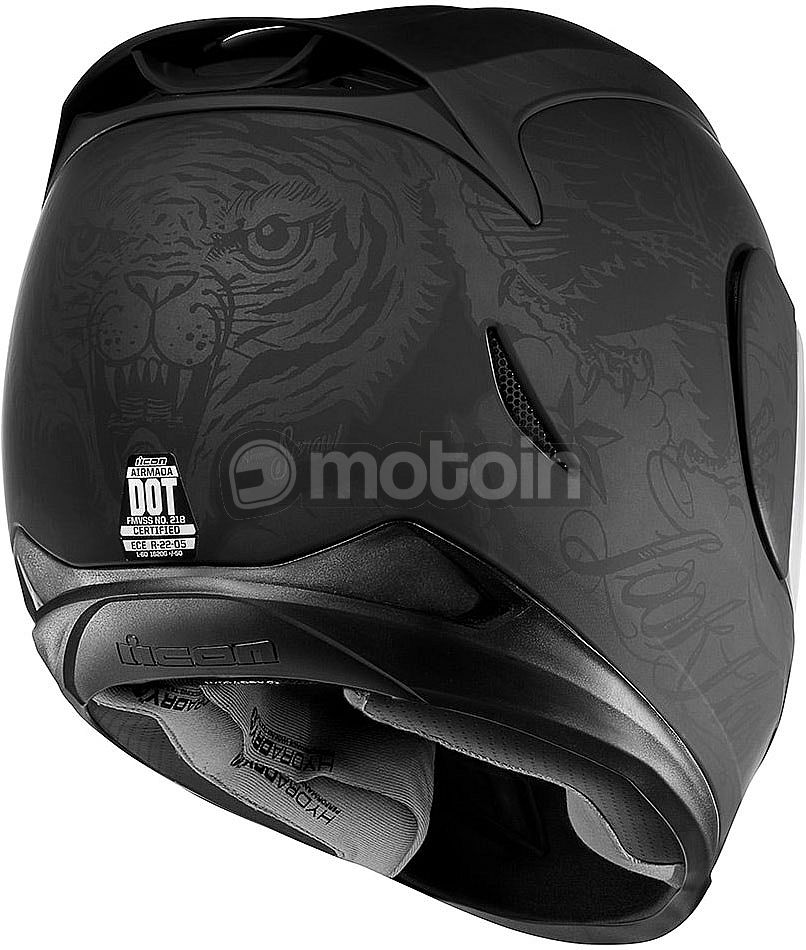 Icon Airmada Scrawl, integral helmet 