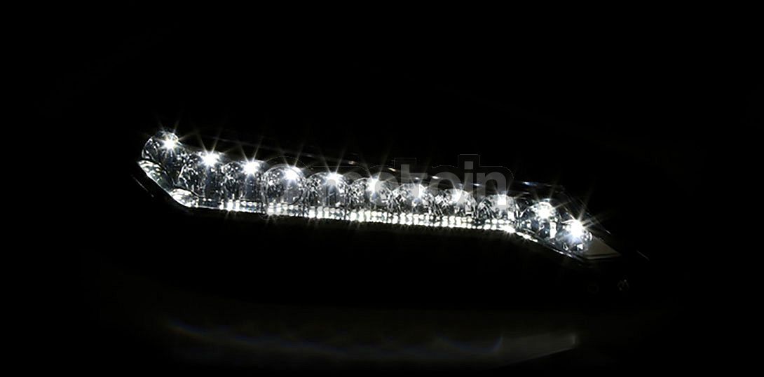 SHIN YO LED Tagfahrlicht mit Standlichtfunktion, schwarz mit