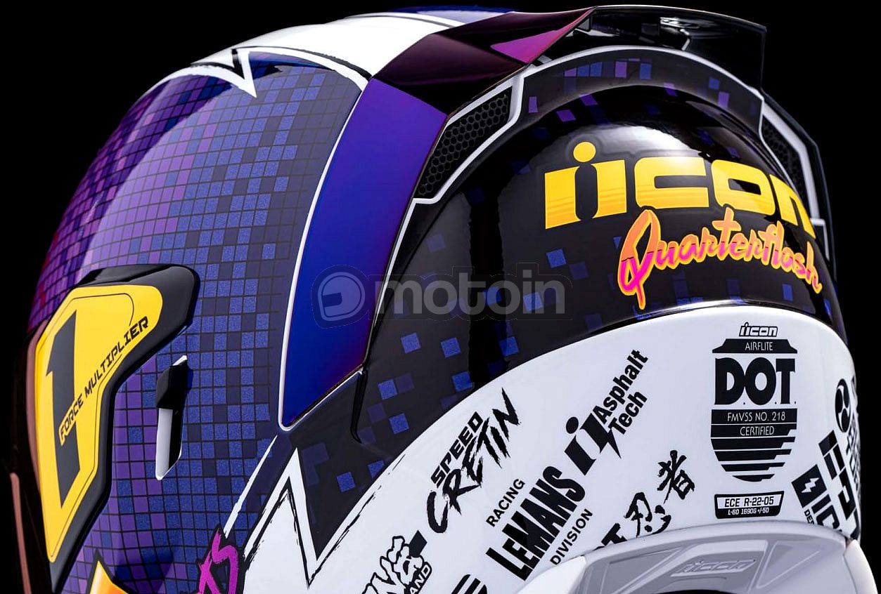 Casque intégral route Icon Airflite Synthwave - Violet