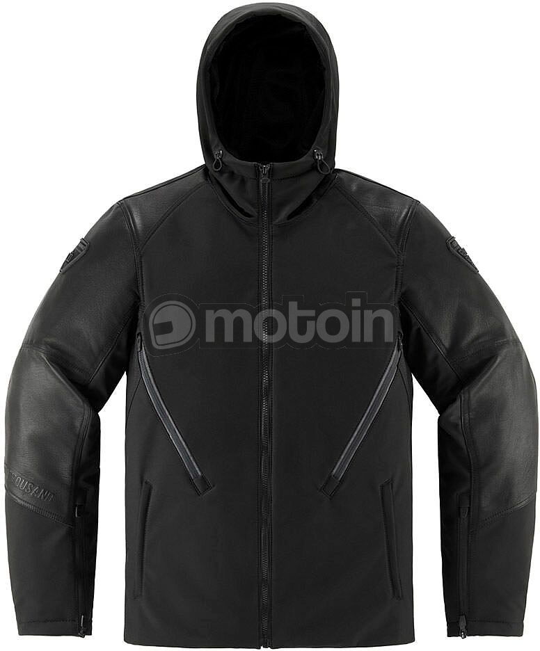Icon Basehawk 2, casaco de couro-textil