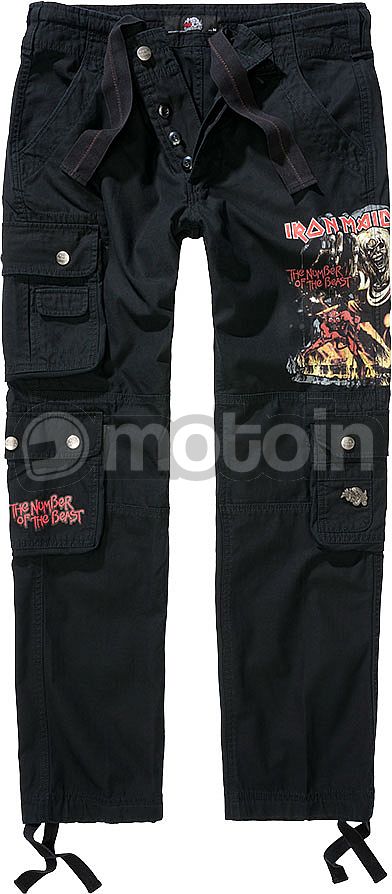 Brandit Iron Maiden Pure Vintage NOTB, pantalones cargo