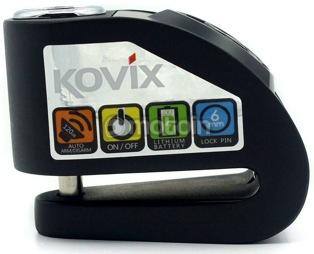 Kovix KD6 Brems Scheibenschloss mit Alarm fluo-orange Motorrad Bike Roller 