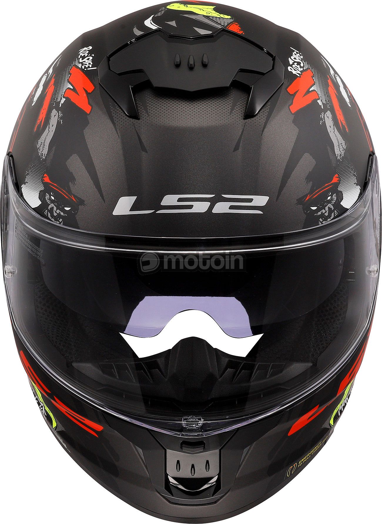 LS2 Helmets Stream II - Casco integral para motocicleta con protector solar