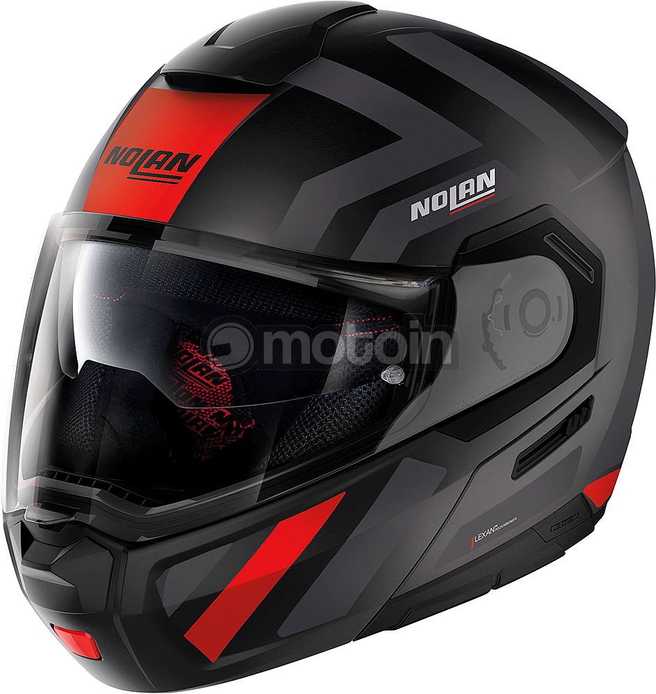 Nolan N90-3 Laneway N-Com, capacete virado