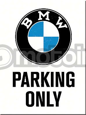 Nostalgic Art BMW - Parking Only White, Magnet