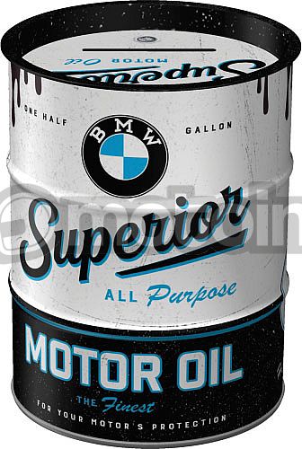 Nostalgic Art BMW - Superior Motor Oil, savings box