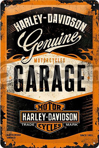 Nostalgic Art Harley-Davidson Garage, tin tegn