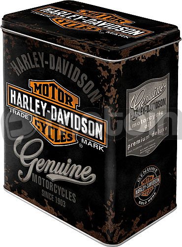 Nostalgic Art Harley-Davidson Genuine Logo, tin box L