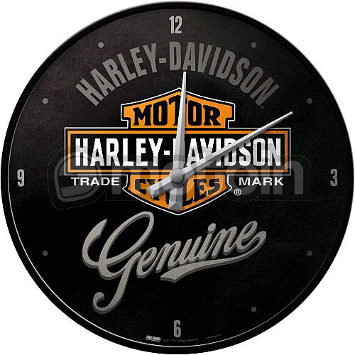 Nostalgic Art Harley-Davidson Genuine, relógio de parede