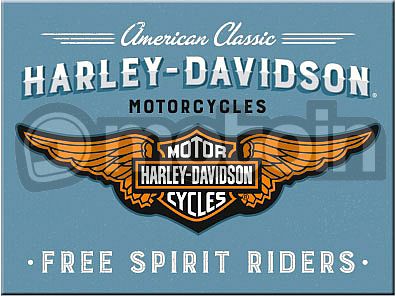 Nostalgic Art Harley-Davidson - Logo Blue, ímã