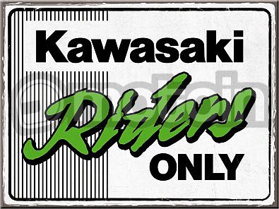 Nostalgic Art Kawasaki - Riders Only Ninja, magnet