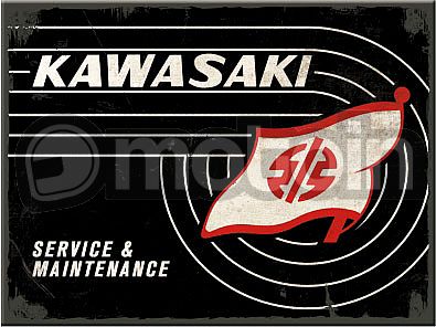 Nostalgic Art Kawasaki - Tank Logo, магнит