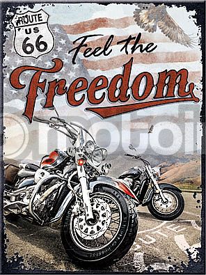 Nostalgic Art Route 66 Freedom, magneet