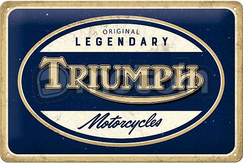 Nostalgic Art Triumph - Legendary Motorcycles, signo de lata