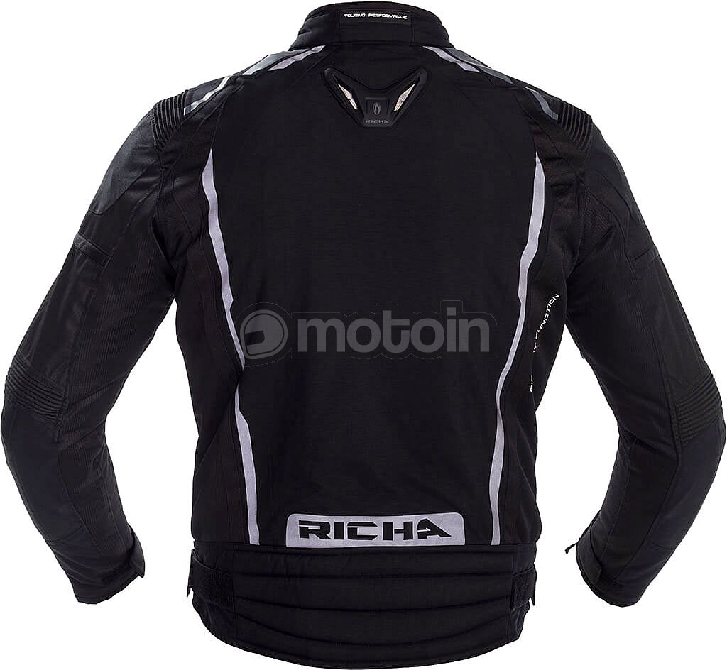 Richa Airwave Impermeable Transpirable Chaqueta De Moto Moto D3O-Negro 