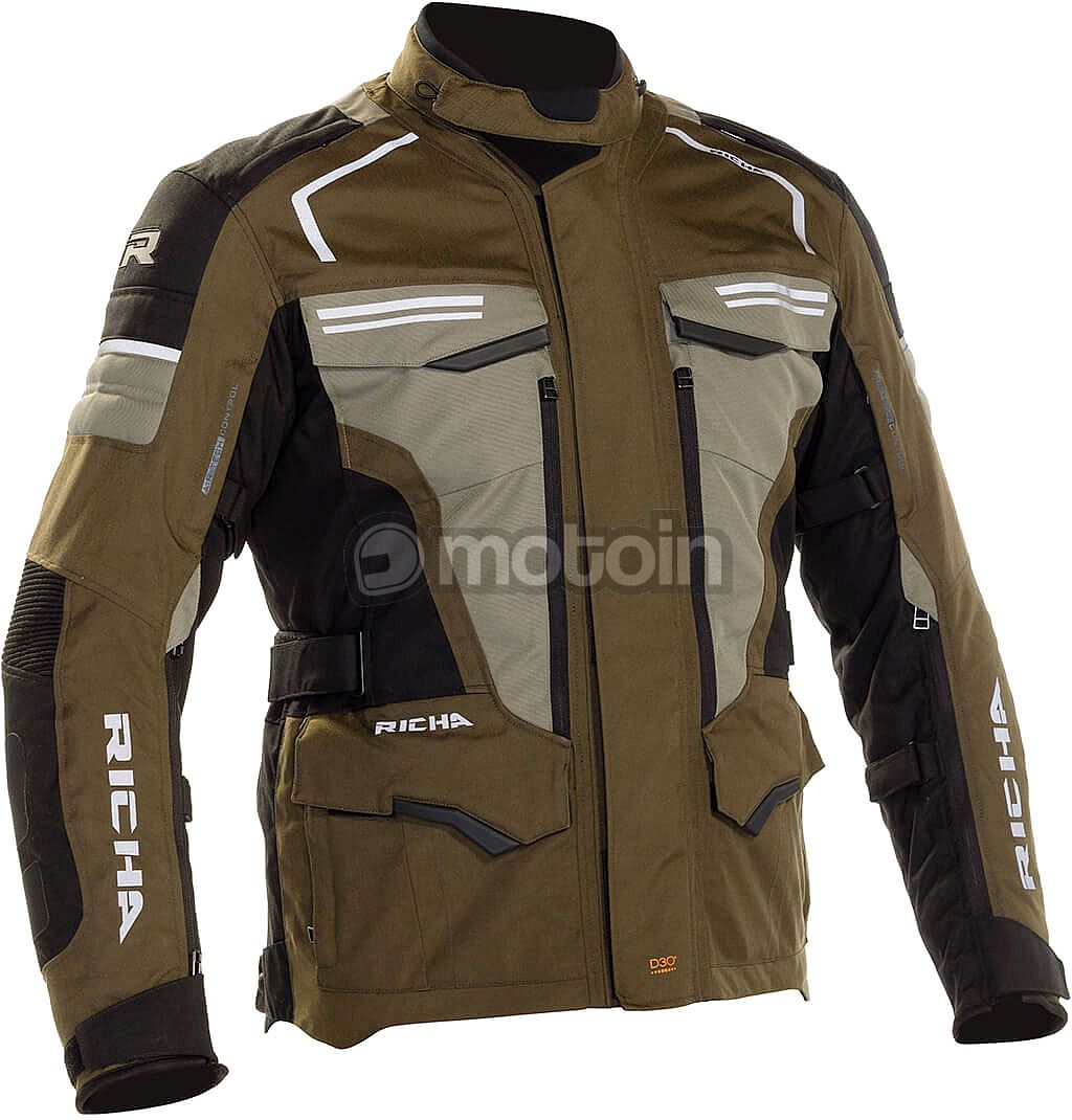 Obligatorio Receptor robo Richa Touareg 2, chaqueta textil impermeable - motoin.de