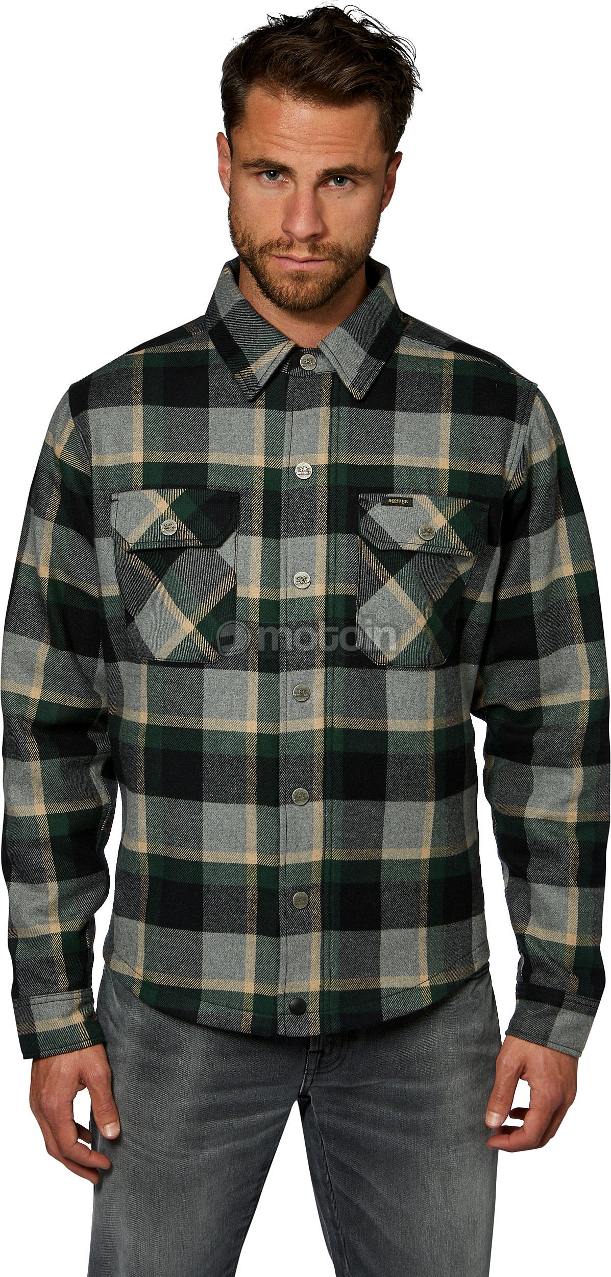 Rokker Memphis Green, camisa/camisa de téxtil