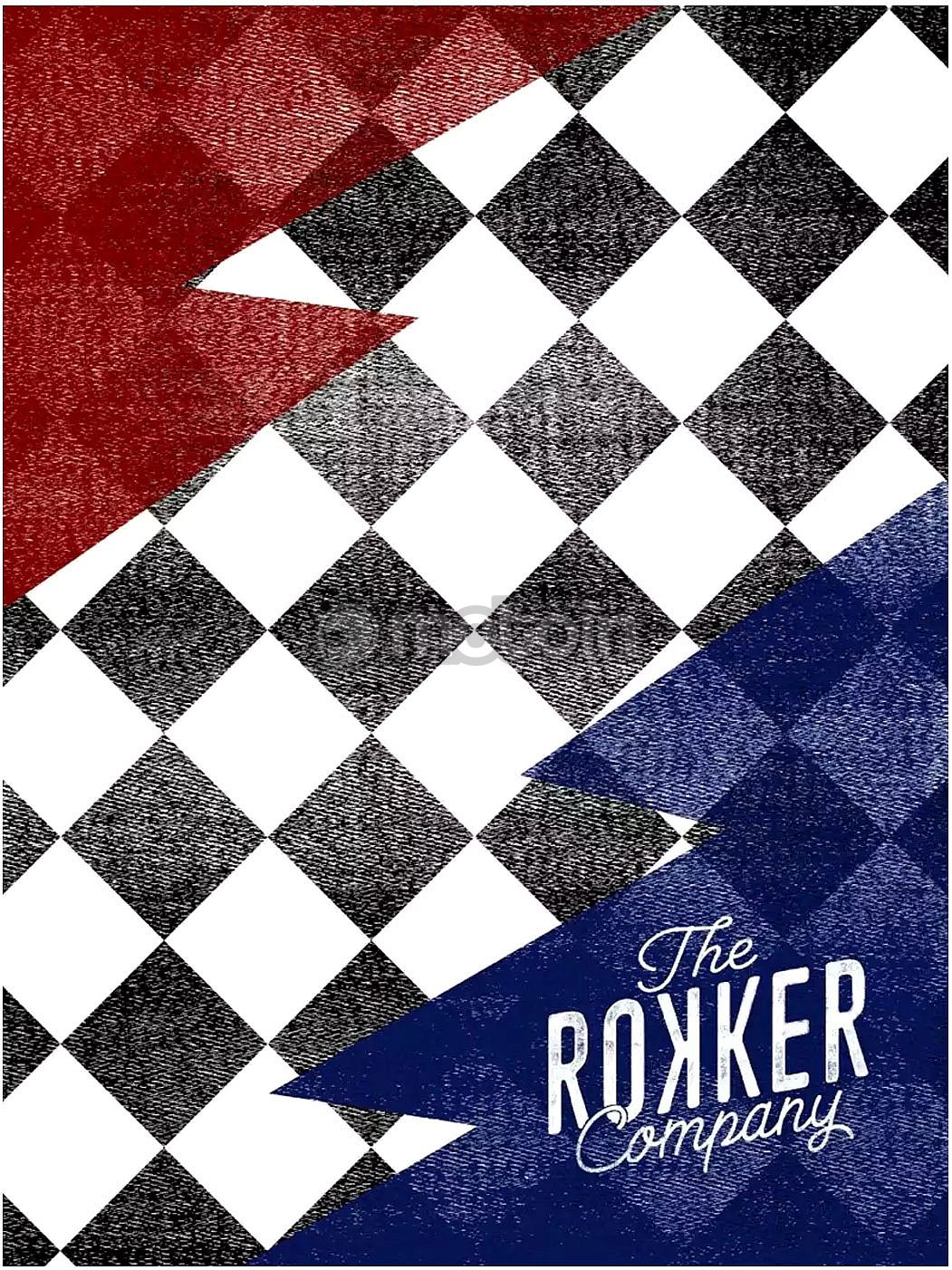 Rokker Checker Board Flash, wielofunkcyjne nakrycie głowy