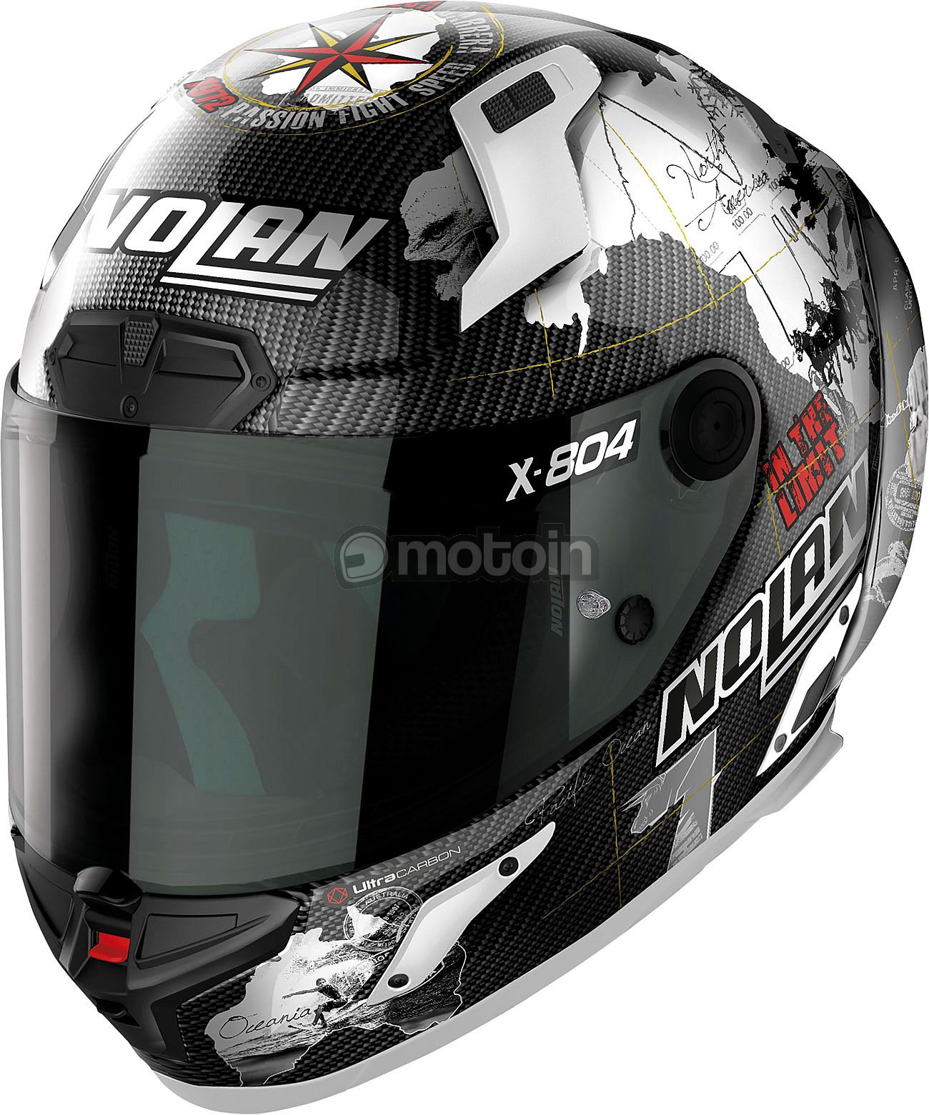 Nolan X-804 RS Ultra Carbon Checa, full face helmet